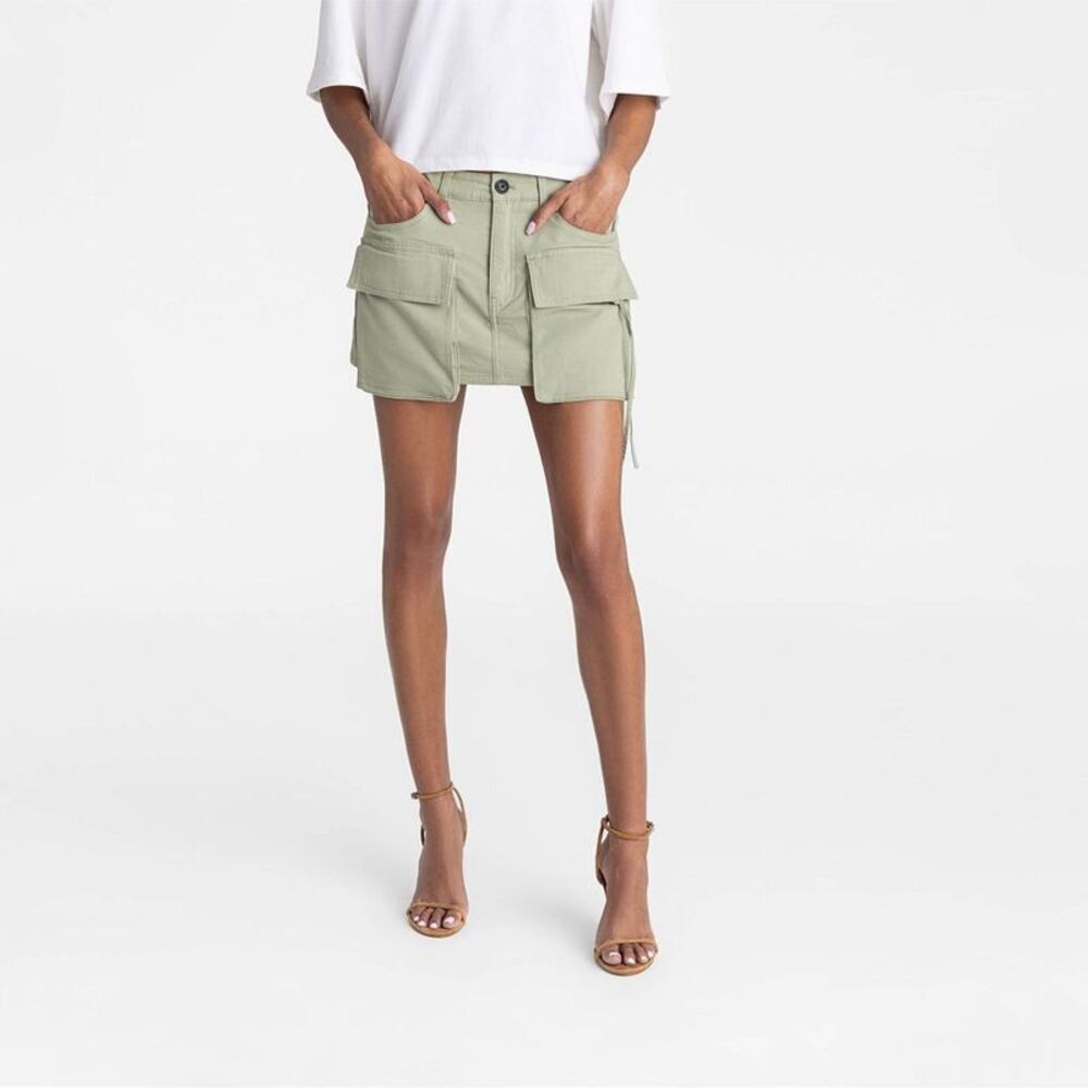 KBB by KAHLANA Women's 'The Cargo Mini Skirt '- Olive Green 6